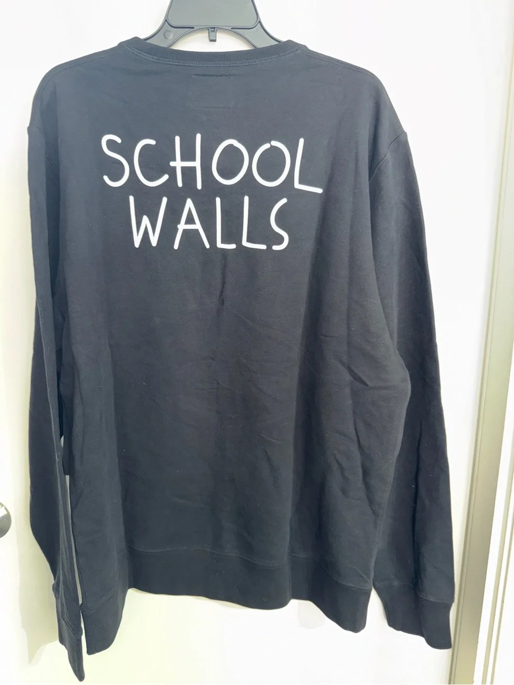 47 Black Crewneck with White 